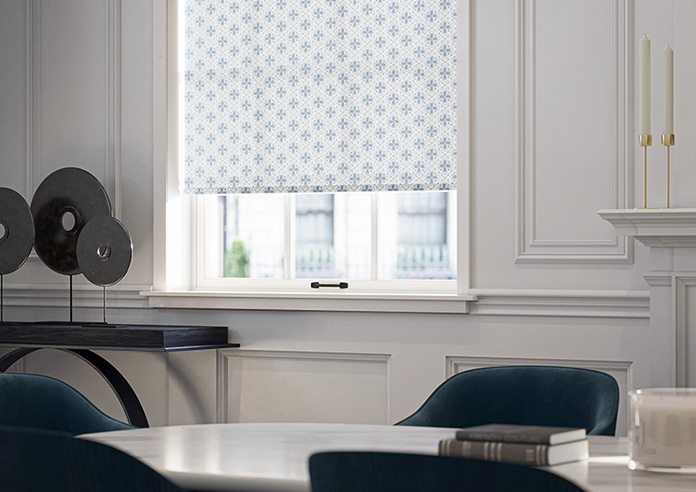 Batik Tile, Parisian Blue - Twist&Fit Roller Blind - Image 5